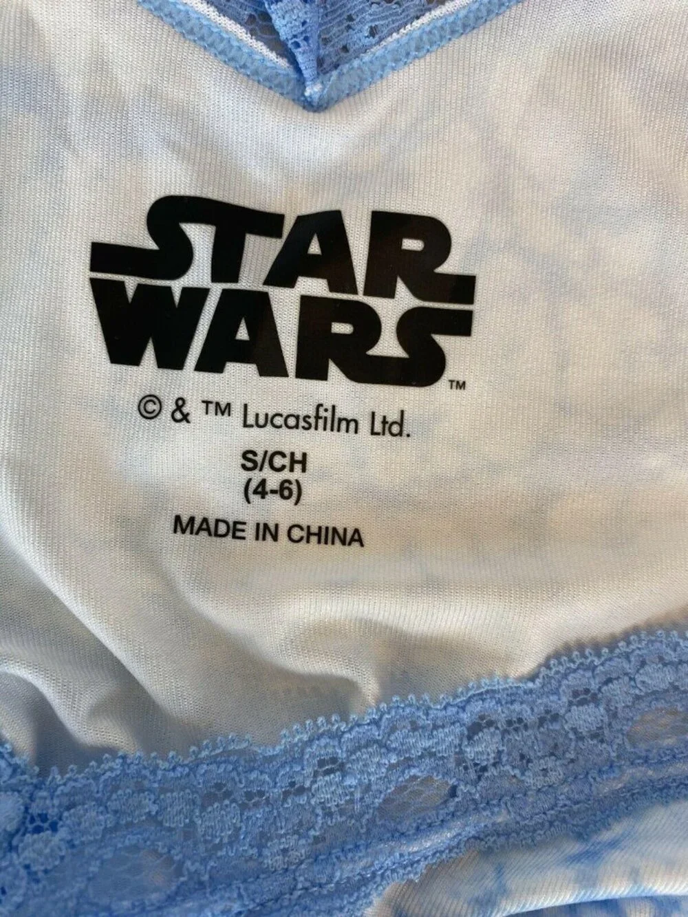 NEW Disney Star Wars Storm Trooper Womens Small Chemise Nightgown Sleepware  4ak - Picture 5 of 5